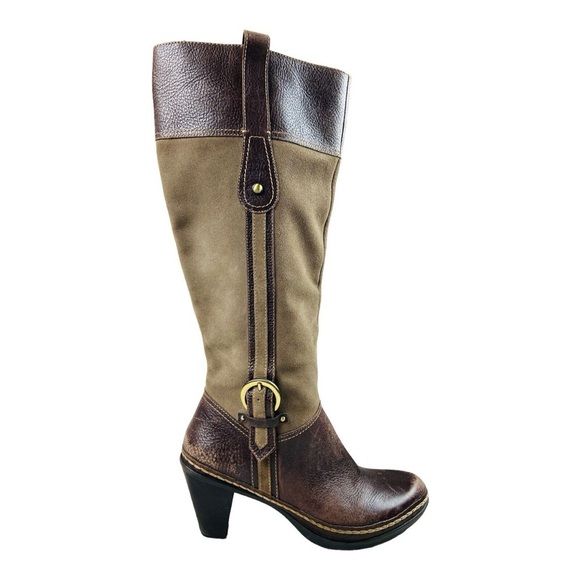 Naturalizer N5 Comfort Leather Suede Knee High Dandy Boots - Picture 1 of 11